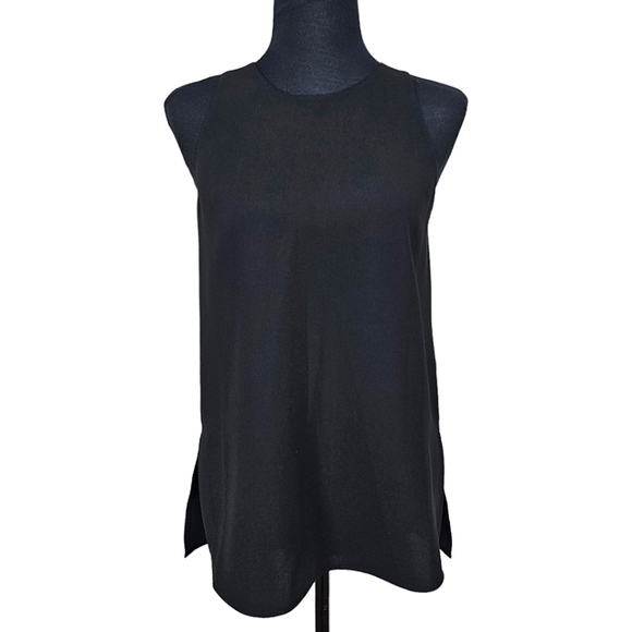 Vince Black Basic Sleeveless Keyhole Back Heavy Knit Layering Tank Top Size XS - Picture 2 of 13